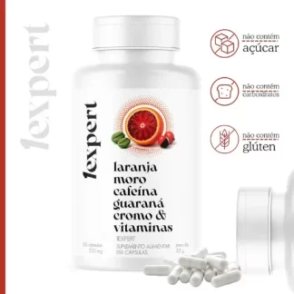 Suplemento Alimentar 1EXPERT® — Laranja Moro + Cafeína + Guaraná + Cromo + Vitaminas | 60 Cápsulas